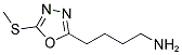4-(5-METHYLSULFANYL-[1,3,4]OXADIAZOL-2-YL)-BUTYLAMINE Struktur