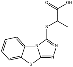 2-([1,2,4]TRIAZOLO[3,4-B][1,3]BENZOTHIAZOL-3-YLTHIO)PROPANOIC ACID Struktur