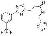 N-(2-FURYLMETHYL)-3-(3-[3-(TRIFLUOROMETHYL)PHENYL]-1,2,4-OXADIAZOL-5-YL)PROPANAMIDE Struktur