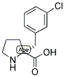 ALPHA-(3-CHLOROBENZYL)-(R)-PROLINE Struktur