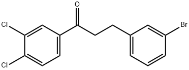 3-(3-BROMOPHENYL)-3',4'-DICHLOROPROPIOPHENONE Struktur