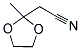 (2-METHYL-1,3-DIOXOLAN-2-YL)METHYL CYANIDE Struktur