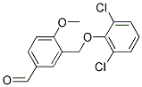 3-(2,6-DICHLORO-PHENOXYMETHYL)-4-METHOXY-BENZALDEHYDE Struktur