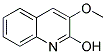 3-METHOXY-2-QUINOLINOL Struktur