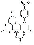 P-NITROPHENYL 2-ACETAMIDO-2-DEOXY-3,4,6-TRI-O-ACETYL-A-D-GLUCOPYRANOSIDE Struktur