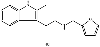 N-(2-FURYLMETHYL)-N-[2-(2-METHYL-1H-INDOL-3-YL)ETHYL]AMINE HYDROCHLORIDE Struktur