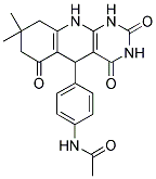 N-(4-(8,8-DIMETHYL-2,4,6-TRIOXO-1,2,3,4,5,6,7,8,9,10-DECAHYDROPYRIMIDO[4,5-B]QUINOLIN-5-YL)PHENYL)ACETAMIDE Struktur