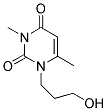 1-(3-HYDROXYPROPYL)-3,6-DIMETHYL-2,4(1H,3H)-PYRIMIDINEDIONE Struktur