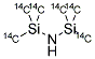 HEXAMETHYLDISILAZANE, [METHYL-14C] Struktur