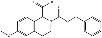 2-CBZ-6-METHOXY-3,4-DIHYDRO-1H-ISOQUINOLINE-1-CARBOXYLIC ACID Struktur