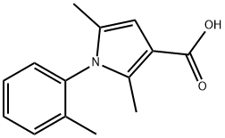 2,5-DIMETHYL-1-O-TOLYL-1H-PYRROLE-3-CARBOXYLIC ACID Struktur