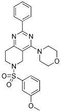 6-(3-METHOXY-BENZENESULFONYL)-4-MORPHOLIN-4-YL-2-PHENYL-5,6,7,8-TETRAHYDRO-PYRIDO[4,3-D]PYRIMIDINE Struktur