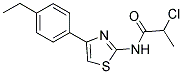 2-CHLORO-N-[4-(4-ETHYL-PHENYL)-THIAZOL-2-YL]-PROPIONAMIDE Struktur