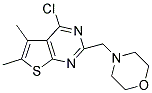 4-CHLORO-5,6-DIMETHYL-2-(MORPHOLIN-4-YLMETHYL)THIENO[2,3-D]PYRIMIDINE Struktur