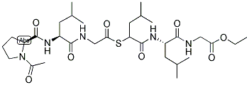 AC-PRO-LEU-GLY-[2-MERCAPTO-4-METHYL-PENTANOYL]-LEU-GLY-OC2H5 Struktur