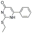 2-(ETHYLTHIO)-6-PHENYLPYRIMIDIN-4(1H)-ONE Struktur