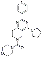 MORPHOLIN-4-YL-(2-PYRIDIN-4-YL-4-PYRROLIDIN-1-YL-7,8-DIHYDRO-5H-PYRIDO[4,3-D]PYRIMIDIN-6-YL)-METHANONE Struktur