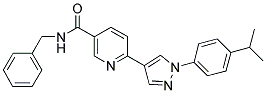 N-BENZYL-6-[1-(4-ISOPROPYL-PHENYL)-1H-PYRAZOL-4-YL]-NICOTINAMIDE Struktur