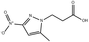 3-(5-METHYL-3-NITRO-PYRAZOL-1-YL)-PROPIONIC ACID Struktur