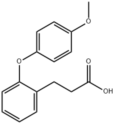 3-[2-(4-METHOXYPHENOXY)PHENYL]PROPANOIC ACID Struktur