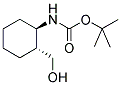 BOC-(+/-)-TRANS-2-HYDROXYMETHYL-1-CYCLOHEXYLAMINE Struktur