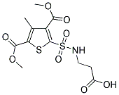 3-([[3,5-BIS(METHOXYCARBONYL)-4-METHYLTHIEN-2-YL]SULFONYL]AMINO)PROPANOIC ACID Struktur