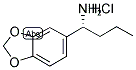 (R)-[3',4'-(METHYLENEDIOXY)PHENYL]-1-BUTYLAMINE HYDROCHLORIDE Struktur