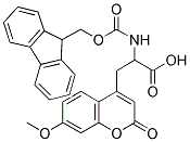 (R,S)-FMOC-2-AMINO-3-(7-METHOXY-4-COUMARYL)-PROPIONIC ACID Struktur