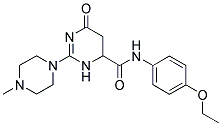 N-(4-ETHOXYPHENYL)-2-(4-METHYL-1-PIPERAZINYL)-6-OXO-3,4,5,6-TETRAHYDRO-4-PYRIMIDINECARBOXAMIDE Struktur