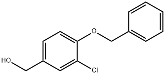 (4-BENZYLOXY-3-CHLORO-PHENYL)-METHANOL Struktur