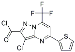 3-CHLORO-5-THIOPHEN-2-YL-7-TRIFLUOROMETHYL-PYRAZOLO[1,5-A]PYRIMIDINE-2-CARBONYL CHLORIDE Struktur