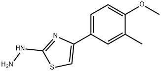 [4-(4-METHOXY-3-METHYL-PHENYL)-THIAZOL-2-YL]-HYDRAZINE Struktur