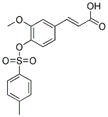 3-[3-METHOXY-4-(TOLUENE-4-SULFONYLOXY)-PHENYL]-ACRYLIC ACID Struktur