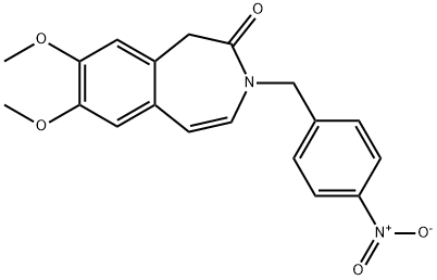 7,8-DIMETHOXY-3-(4-NITROBENZYL)-1,3-DIHYDRO-2H-3-BENZAZEPIN-2-ONE Struktur