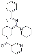 (4-PIPERIDIN-1-YL-2-PYRIDIN-2-YL-7,8-DIHYDRO-5H-PYRIDO[4,3-D]PYRIMIDIN-6-YL)-PYRIDIN-3-YL-METHANONE Struktur