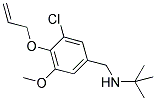 N-[4-(ALLYLOXY)-3-CHLORO-5-METHOXYBENZYL]-2-METHYLPROPAN-2-AMINE Struktur