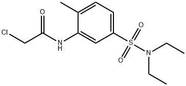 2-CHLORO-N-(5-DIETHYLSULFAMOYL-2-METHYL-PHENYL)-ACETAMIDE Struktur