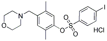 2,5-DIMETHYL-4-(MORPHOLINOMETHYL)PHENYL 4-IODOBENZENESULFONATE HYDROCHLORIDE Struktur