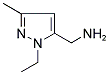 5-AMINOMETHYL-1-ETHYL-3-METHYLPYRAZOLE Struktur