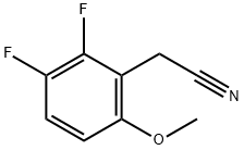 2,3-DIFLUORO-6-METHOXYPHENYLACETONITRILE Struktur