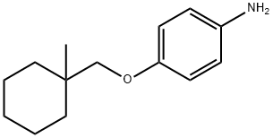 (1-METHYLCYCLOHEXANYL)METHYL-4-AMINOPHENYL ETHER Struktur