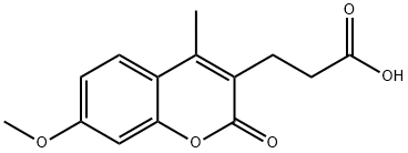 3-(7-METHOXY-4-METHYL-2-OXO-2H-CHROMEN-3-YL)PROPANOIC ACID Struktur