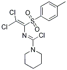 N-(2,2-DICHLORO-1-[(4-METHYLPHENYL)SULFONYL]VINYL)PIPERIDINE-1-CARBOXIMIDOYL CHLORIDE Struktur