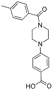 4-[4-(4-METHYLBENZOYL)PIPERAZIN-1-YL]BENZOIC ACID Struktur