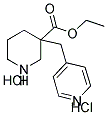 3-PYRIDIN-4-YLMETHYLPIPERIDINE-3-ETHYLCARBOXYLATE DIHYDROCHLORIDE Struktur