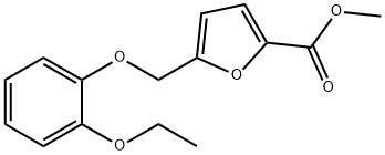 5-(2-ETHOXY-PHENOXYMETHYL)-FURAN-2-CARBOXYLIC ACID METHYL ESTER Struktur