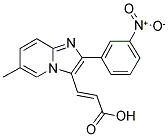 3-[6-METHYL-2-(3-NITRO-PHENYL)-IMIDAZO[1,2-A]-PYRIDIN-3-YL]-ACRYLIC ACID Struktur