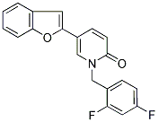 5-(1-BENZOFURAN-2-YL)-1-(2,4-DIFLUOROBENZYL)PYRIDIN-2(1H)-ONE Struktur