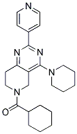 CYCLOHEXYL-(4-PIPERIDIN-1-YL-2-PYRIDIN-4-YL-7,8-DIHYDRO-5H-PYRIDO[4,3-D]PYRIMIDIN-6-YL)-METHANONE Struktur