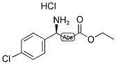 (S)-3-AMINO-3-(4-CHLORO-PHENYL)-PROPIONIC ACID ETHYL ESTER HCL Struktur